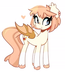 Size: 1842x2034 | Tagged: safe, artist:kindakismet, oc, oc only, bat pony, pony, ear piercing, earring, heart, jewelry, piercing, simple background, smiling, solo, white background