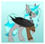 Size: 1734x1712 | Tagged: safe, artist:krypticquartz, oc, oc only, bat pony, pony, clothes, female, gradient background, mare, passepartout, solo, sweater, watermark