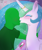 Size: 2500x3000 | Tagged: safe, artist:enonnnymous, princess celestia, oc, oc:anon, alicorn, human, pony, /sun/, blue eyeshadow, blue lipstick, blushing, canon x oc, clothes, cute, cutelestia, duo, eyes closed, eyeshadow, female, heart, high res, holding hands, holding hooves, horn, horn ring, human male, human on pony action, implied marriage, interspecies, jewelry, kissing, love, makeup, male, mare, marriage, ring, romantic, straight, sweater, waifu, wedding