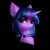 Size: 1500x1500 | Tagged: safe, artist:dacsy, twilight sparkle, pony, unicorn, collaboration:too many twilight, g4, black background, bust, collaboration, collar, ear piercing, looking at you, piercing, portrait, simple background, solo, spiked collar