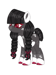 Size: 1200x1600 | Tagged: safe, artist:lilywolfpie, oc, oc only, earth pony, pony, female, mare, simple background, solo, transparent background