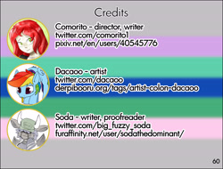 Size: 6788x5170 | Tagged: safe, artist:dacaoo, part of a set, rainbow dash, oc, oc:siram cotoran, human, imp, pony, art pack:royal horns, g4