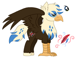 Size: 1210x913 | Tagged: safe, artist:madlilon2051, oc, oc only, hippogriff, hybrid, base used, hippogriff oc, interspecies offspring, offspring, parent:dumbbell, parent:gilda, parents:gildabell, reference sheet, simple background, solo, transparent background