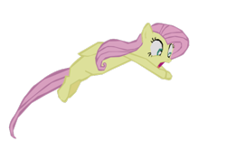 Size: 1280x800 | Tagged: safe, artist:benpictures1, edit, fluttershy, pegasus, pony, g4, power ponies (episode), cute, female, inkscape, mare, open mouth, screaming, shyabetes, vector