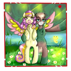 Size: 512x512 | Tagged: safe, artist:jamoka-rai-kou, oc, oc only, pony, bipedal, chest fluff, looking at you, selfie, smiling, spread wings, wings