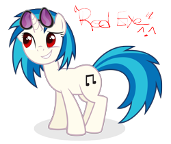 Size: 10000x8400 | Tagged: safe, artist:juniberries, dj pon-3, vinyl scratch, pony, unicorn, g4, .svg available, absurd resolution, alternate eye color, female, mare, red eyes, simple background, smiling, solo, transparent background, vector