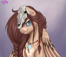 Size: 4000x3500 | Tagged: safe, artist:derpx1, oc, oc:ondrea, pegasus, pony, bust, commission, portrait