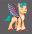 Size: 999x1063 | Tagged: safe, artist:imalou, hitch trailblazer, earth pony, pony, g5, my little pony: a new generation, concept art, cropped, disguise, fake moustache, fake wings, male, stallion