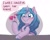 Size: 1012x812 | Tagged: safe, artist:ponchik_art, izzy moonbow, pinkie pie, pony, unicorn, g4, g5, my little pony: a new generation, blushing, bracelet, cute, dialogue, eye clipping through hair, eyebrows, eyebrows visible through hair, female, figurine, friendship bracelet, glowing, glowing horn, grin, horn, izzybetes, jewelry, mare, smiling, solo, speech bubble, unshorn fetlocks