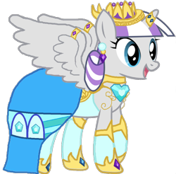 Size: 1142x1124 | Tagged: safe, artist:rainbow man, twilight velvet, alicorn, pony, g4, alicornified, clothes, crown, dress, hoof shoes, horn, horn jewelry, horn ring, jewelry, looking back, princess twilight velvet, race swap, regalia, ring, simple background, solo, transparent background, velveticorn, wing ring