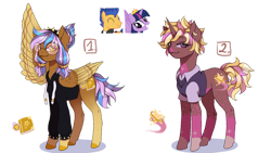 Size: 1280x720 | Tagged: safe, artist:brot-art, flash sentry, twilight sparkle, oc, alicorn, pony, unicorn, g4, clothes, coat markings, colored belly, concave belly, female, glasses, gradient hooves, gradient legs, hoodie, horn, male, mare, offspring, parent:flash sentry, parent:twilight sparkle, parents:flashlight, simple background, slender, smiling, socks (coat markings), stallion, thin, transparent background, twilight sparkle (alicorn), unicorn oc, waving, wing gesture, wing wave, wings