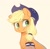 Size: 679x672 | Tagged: safe, alternate version, artist:higglytownhero, applejack, earth pony, pony, g4, american football, armband, chest fluff, cute, dallas cowboys, eye clipping through hair, female, hat, jackabetes, mare, nfl, simple background, smiling, solo, sports