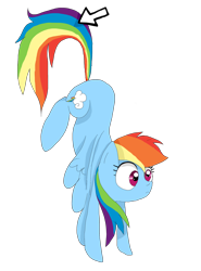 Size: 2150x2900 | Tagged: safe, artist:misspolycysticovary, rainbow dash, pegasus, pony, g4, arrow, computer mouse, cursor, desktop ponies, female, high res, mare, pixel art, simple background, solo, sprite, suspended, transparent background