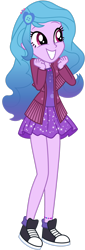 Size: 1024x3000 | Tagged: safe, artist:emeraldblast63, izzy moonbow, equestria girls, g4, g5, my little pony: a new generation, clothes, converse, dress, equestria girls-ified, female, g5 to equestria girls, g5 to g4, generation leap, shoes, skirt