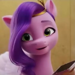 Size: 715x715 | Tagged: safe, screencap, pipp petals, pegasus, pony, g5, my little pony: a new generation, spoiler:my little pony: a new generation, cropped, female, mare, open mouth, solo