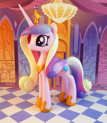 Size: 742x850 | Tagged: safe, artist:krowzivitch, princess cadance, alicorn, pony, g4, craft, diorama, female, figurine, irl, photo, sculpture, solo, standing, traditional art