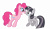 Size: 4095x2412 | Tagged: safe, artist:daydreamsyndrom, artist:wardex101, edit, pinkie pie, twilight sparkle, pony, unicorn, g4, crying, discorded, discorded twilight, scared, simple background, transparent background, twilight tragedy, unicorn twilight, vector