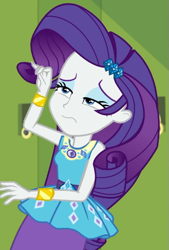 Size: 449x666 | Tagged: safe, screencap, rarity, equestria girls, equestria girls specials, g4, my little pony equestria girls: better together, my little pony equestria girls: holidays unwrapped, o come all ye squashful, cropped, female, geode of shielding, magical geodes, solo