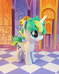 Size: 681x850 | Tagged: safe, artist:krowzivitch, oc, oc only, oc:starbank, pony, unicorn, colt, craft, diorama, figurine, irl, male, photo, sculpture, solo, standing, traditional art