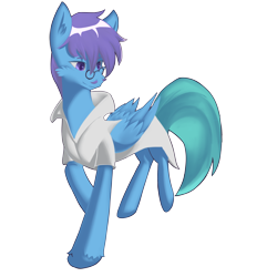 Size: 3150x3150 | Tagged: safe, artist:eta, oc, oc only, oc:dr.picsell dois, pegasus, pony, 2022 community collab, derpibooru community collaboration, clothes, facial hair, high res, lab coat, male, moustache, simple background, solo, stallion, transparent background