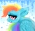 Size: 1280x1164 | Tagged: safe, artist:queen-fia, rainbow dash, pegasus, pony, g4, female, mare, profile, sad, solo, teary eyes