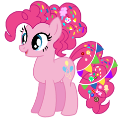 Size: 902x857 | Tagged: safe, artist:madlilon2051, pinkie pie, earth pony, pony, g4, alternate design, base used, eyelashes, female, mare, simple background, smiling, solo, transparent background