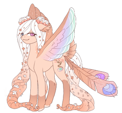 Size: 1349x1240 | Tagged: safe, alternate version, artist:brot-art, oc, oc only, pegasus, pony, coat markings, colored wings, concave belly, hair physics, heterochromia, long mane, long tail, mane physics, multicolored wings, pegasus oc, simple background, slender, smiling, socks (coat markings), solo, tail, tail feathers, thin, transparent background, wings