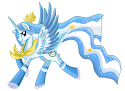Size: 1600x1163 | Tagged: safe, artist:pridark, oc, oc only, oc:princess argenta, alicorn, pony, alicorn oc, argentina, flag, horn, nation ponies, ponified, simple background, solo, transparent background, wings