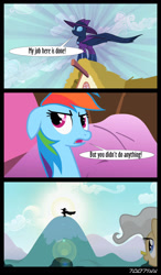 Size: 1288x2206 | Tagged: safe, edit, edited screencap, editor:teren rogriss, screencap, mare do well, mayor mare, rainbow dash, earth pony, pegasus, pony, g4, the mysterious mare do well, meme, ponified meme, ponyville, sailor moon (series)