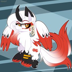 Size: 2000x2000 | Tagged: safe, artist:saveraedae, alicorn, kitsune, kitsune pony, original species, pony, bracelet, female, high res, jewelry, looking at you, mare, solo, unshorn fetlocks