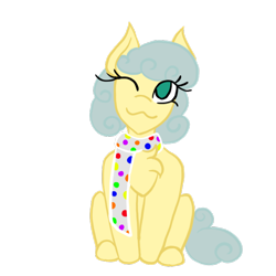 Size: 800x800 | Tagged: safe, artist:mintymelody, oc, oc:rainbow ribbon, pegasus, artist, chest fluff, clothes, scarf, simple background, transparent background