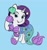 Size: 937x992 | Tagged: safe, artist:amynewblue, rarity, pony, unicorn, g4, blushing, clothes, costume, dress, female, gradient background, lidded eyes, looking at you, mare, mermarity, nightmare night costume, rarity's mermaid dress, solo