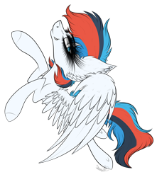 Size: 2710x3070 | Tagged: safe, artist:beamybutt, oc, oc only, oc:retro city, pegasus, pony, ear fluff, eyelashes, high res, pegasus oc, simple background, smiling, solo, transparent background, wings