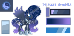 Size: 1154x570 | Tagged: safe, artist:just-silvushka, oc, alicorn, pony, alicorn oc, base used, concave belly, ethereal mane, hoof shoes, horn, male, offspring, parent:king sombra, parent:princess luna, parents:lumbra, simple background, slender, smiling, solo, stallion, starry mane, thin, transparent background, wings