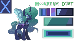 Size: 1065x600 | Tagged: safe, artist:just-silvushka, oc, oc only, oc:moonbeam, changepony, hybrid, pony, base used, ethereal mane, interspecies offspring, magical lesbian spawn, offspring, parent:princess luna, parent:queen chrysalis, parents:chrysaluna, simple background, smiling, solo, starry mane, transparent background