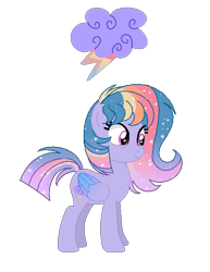 Size: 502x650 | Tagged: safe, artist:just-silvushka, oc, oc only, pegasus, pony, base used, ethereal mane, eyelashes, female, folded wings, full body, magical lesbian spawn, mare, multicolored mane, multicolored tail, offspring, parent:rainbow dash, parent:twilight sparkle, parents:twidash, pegasus oc, simple background, smiling, solo, standing, starry mane, tail, transparent background, wings