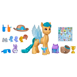 Size: 2000x2000 | Tagged: safe, hitch trailblazer, earth pony, pony, g5, my little pony: a new generation, brushable, critter magnet, fake wings, figure, high res, merchandise, solo, toy