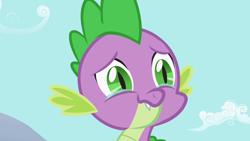 Size: 1280x720 | Tagged: safe, screencap, spike, dragon, g4, season 2, secret of my excess, crying, implied rarity, male, smiling, solo, spikey wikey, tears of joy, teary eyes