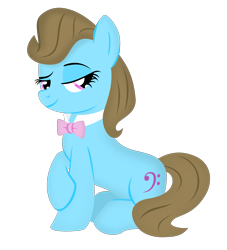 Size: 1875x2062 | Tagged: safe, artist:the smiling pony, beauty brass, earth pony, pony, g4, .svg available, bowtie, dreamworks face, female, lidded eyes, looking at you, mare, simple background, smiling, smiling at you, solo, svg, transparent background, vector