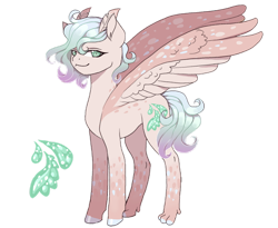 Size: 1280x1051 | Tagged: safe, artist:brot-art, oc, oc only, pegasus, pony, concave belly, female, mare, pegasus oc, simple background, slender, smiling, thin, transparent background, wings