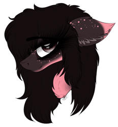 Size: 2059x2218 | Tagged: safe, artist:beamybutt, oc, oc only, earth pony, pony, bust, chest fluff, ear fluff, earth pony oc, female, high res, mare, simple background, transparent background