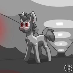 Size: 1200x1200 | Tagged: safe, artist:vohd, oc, oc only, oc:empty hooves, earth pony, pony, chest fluff, solo