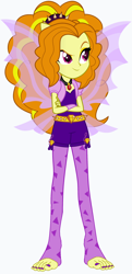 Size: 1256x2602 | Tagged: safe, artist:megaman-dbz, adagio dazzle, human, equestria girls, g4, my little pony equestria girls: rainbow rocks, barefoot, crossed arms, feet, nail polish, simple background, solo, toenail polish, toes, white background, wings