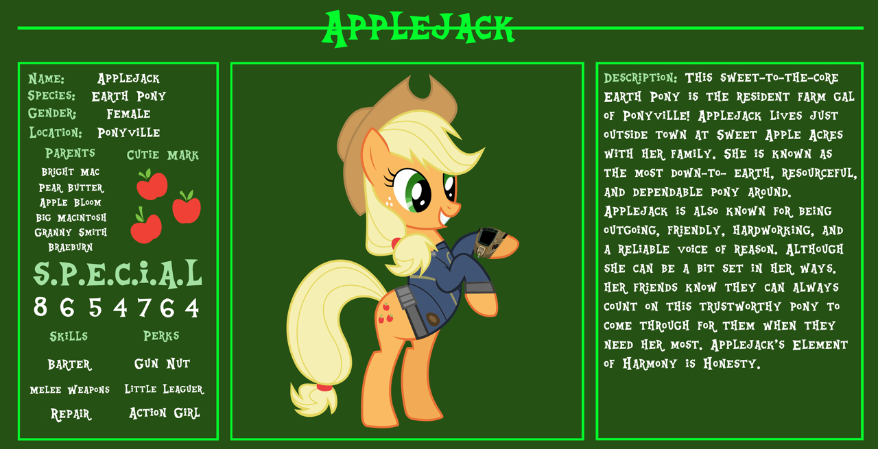 #2750227 - safe, artist:php170, applejack, earth pony, pony, fallout ...