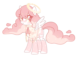 Size: 1600x1207 | Tagged: safe, artist:magicdarkart, oc, oc only, pegasus, pony, female, halo, mare, simple background, solo, transparent background