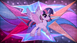 Size: 7680x4320 | Tagged: safe, artist:laszlvfx, artist:theretroart88, edit, twilight sparkle, alicorn, pony, g4, g4.5, my little pony: pony life, absurd resolution, g4.5 to g4, solo, twilight sparkle (alicorn), wallpaper, wallpaper edit