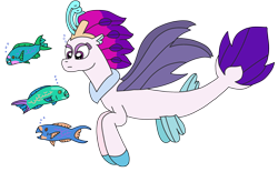 Size: 2763x1715 | Tagged: safe, artist:supahdonarudo, queen novo, fish, seapony (g4), series:novoember, g4, my little pony: the movie, simple background, transparent background