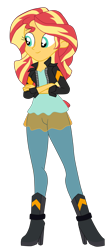 Size: 2777x6551 | Tagged: safe, artist:gmaplay, sunset shimmer, equestria girls, g4, my little pony equestria girls: friendship games, boots, shoes, simple background, solo, transparent background