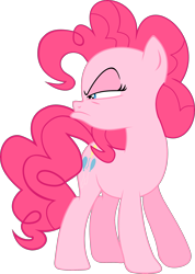 Size: 1877x2629 | Tagged: safe, artist:kehrminator, pinkie pie, earth pony, pony, g4, season 5, the cutie map, angry, female, simple background, transparent background, vector
