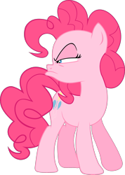 Size: 1877x2629 | Tagged: safe, artist:kehrminator, pinkie pie, earth pony, pony, g4, my little pony: friendship is magic, season 5, the cutie map, angry, female, simple background, transparent background, vector